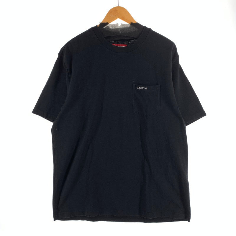 【中古品】【メンズ】 SUPREME シュプリーム POCKET TEE ポケット 半袖Tシャツ カットソー 149-260926-gm-16-fuzh サイズ：L カラー：ブラック 万代Net店