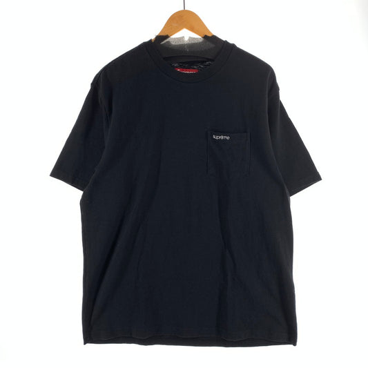 【中古品】【メンズ】 SUPREME シュプリーム POCKET TEE ポケット 半袖Tシャツ カットソー 149-260926-gm-16-fuzh サイズ：L カラー：ブラック 万代Net店