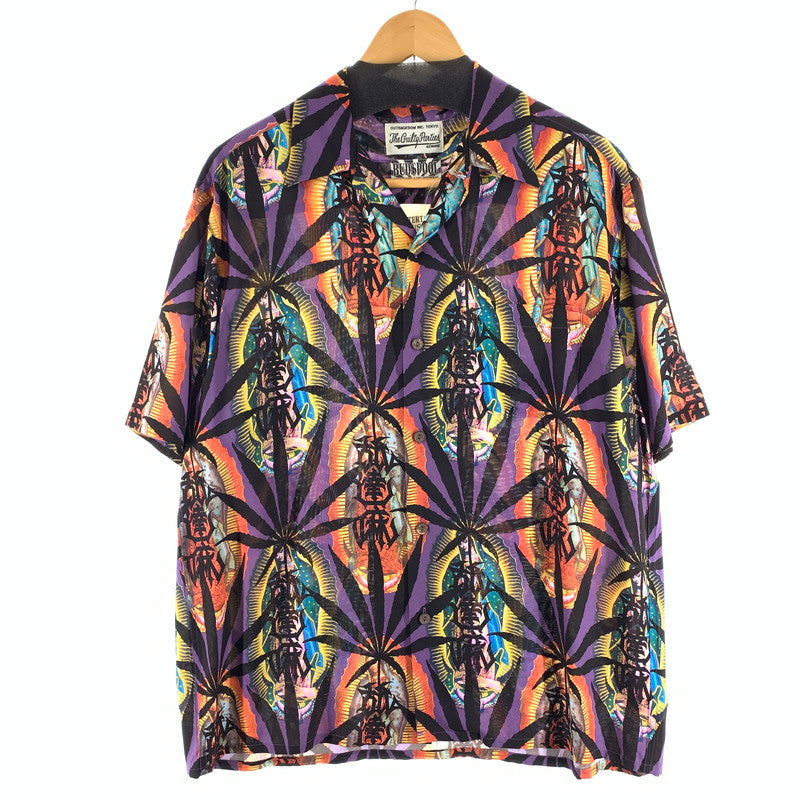 【中古品】【メンズ】 WACKO MARIA ワコマリア×BUDSPOOL HAWAIIAN SHIRT 舐達麻ハワイアンシャツ 半袖シャツ アロハシャツ 140-260926-gm-19-fuzh サイズ：L カラー：レインボー 万代Net店