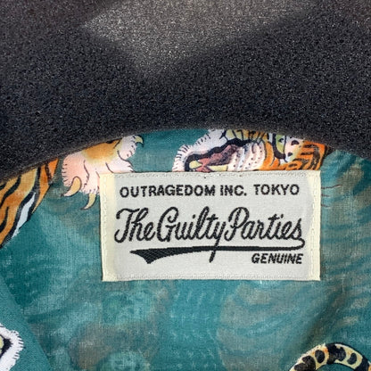 【中古品】【メンズ】 WACKO MARIA ワコマリア×TIM LEHI HAWAIIAN SHIRT ハワインアンシャツ 半袖シャツ アロハシャツ 140-260926-gm-18-fuzh サイズ：L カラー：グリーン 虎柄 万代Net店