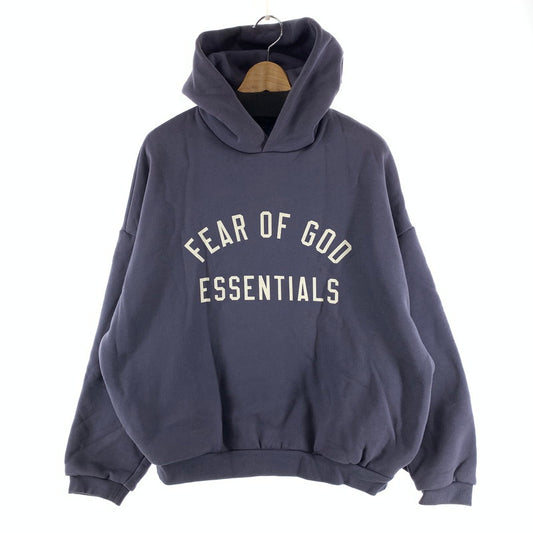 【中古品】【メンズ】 ESSENTIALS FEAR OF GOD FLEECE HOODIE エッセンシャルズ フィアオブゴッド フリースパーカー フーディー ブランド 古着 142-260927-gm-24-fuzh サイズ：M カラー：ネイビー 万代Net店