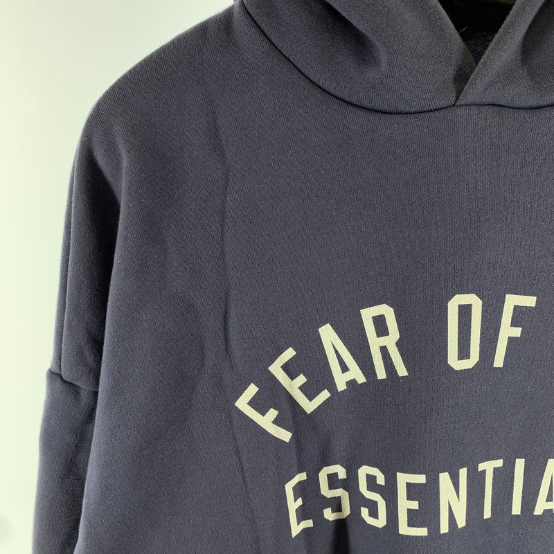 【中古品】【メンズ】 ESSENTIALS FEAR OF GOD FLEECE HOODIE エッセンシャルズ フィアオブゴッド フリースパーカー フーディー ブランド 古着 142-260927-gm-24-fuzh サイズ：M カラー：ネイビー 万代Net店