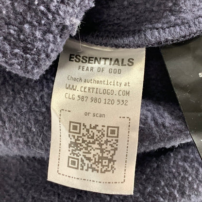 【中古品】【メンズ】 ESSENTIALS FEAR OF GOD FLEECE HOODIE エッセンシャルズ フィアオブゴッド フリースパーカー フーディー ブランド 古着 142-260927-gm-24-fuzh サイズ：M カラー：ネイビー 万代Net店