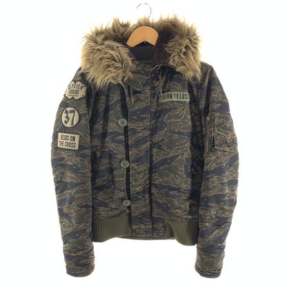 【中古品】【メンズ】 HYSTERIC GLAMOUR ヒステリックグラマー 4AB-1511 N-2B FLIGHT JACKET フライトジャケット ブランド 140-260927-gm-25-fuzh サイズ：S カラー：カーキ 万代Net店