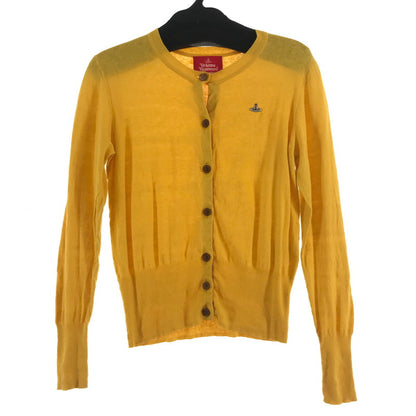 【中古品】【レディース】 VIVIENNE WESTWOOD RED LABEL ヴィヴィアンウエストウッド レッドレーベル CARDIGAN YELLOW カーディガン 170-261018-io-13-fuzh サイズ：3 カラー：イエロー 万代Net店