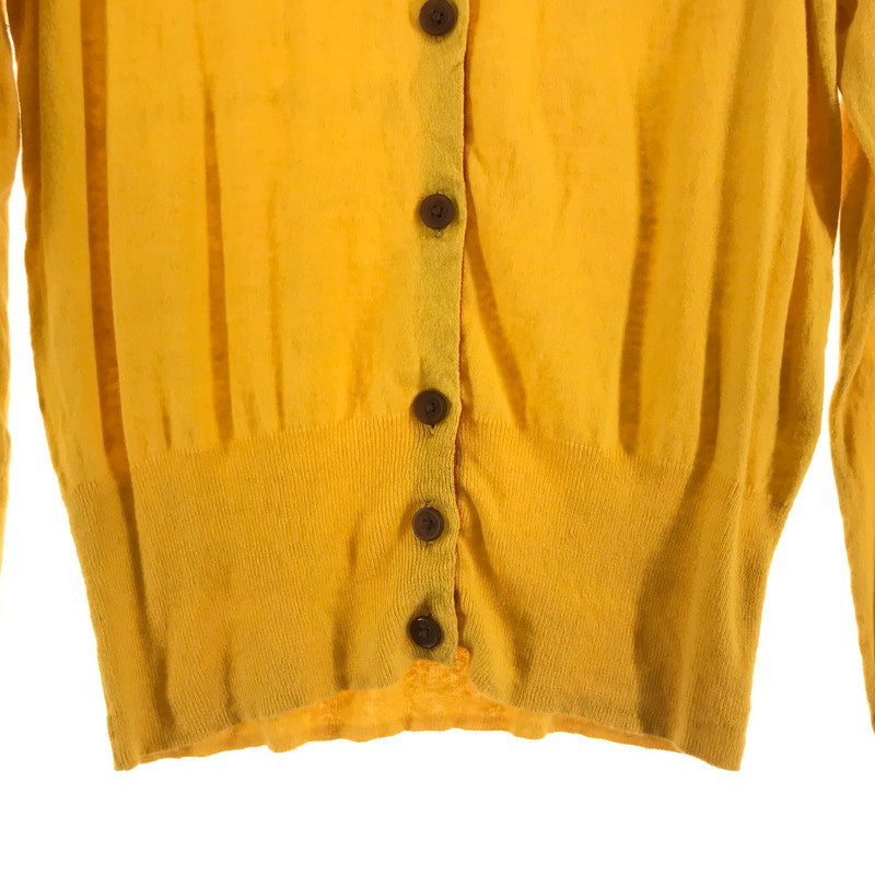 【中古品】【レディース】 VIVIENNE WESTWOOD RED LABEL ヴィヴィアンウエストウッド レッドレーベル CARDIGAN YELLOW カーディガン 170-261018-io-13-fuzh サイズ：3 カラー：イエロー 万代Net店