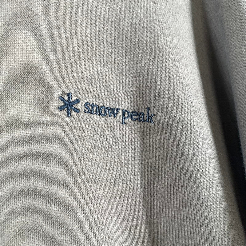 【中古品】【メンズ】 SNOW PEAK スノーピーク SPE-SW-23AU002 SWEAT PULLOVER　スウェット プルオーバー 144-260928-ny-05-fuzh サイズ：XL カラー：オリーブ 万代Net店