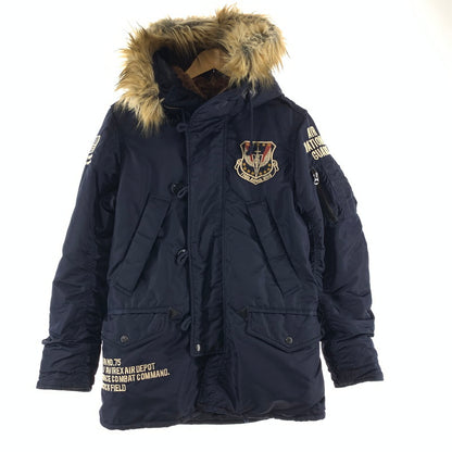 【中古品】【メンズ】 AVIREX アヴィレックス N-3B AIR NATIONL GUARD FLIGHT JACKET ナショナル ガード フライトジャケット 145-260928-ny-04-fuzh サイズ：L カラー：ネイビー 万代Net店