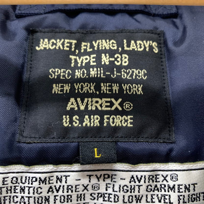 【中古品】【メンズ】 AVIREX アヴィレックス N-3B AIR NATIONL GUARD FLIGHT JACKET ナショナル ガード フライトジャケット 145-260928-ny-04-fuzh サイズ：L カラー：ネイビー 万代Net店