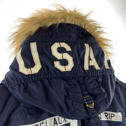 【中古品】【メンズ】 AVIREX アヴィレックス N-3B AIR NATIONL GUARD FLIGHT JACKET ナショナル ガード フライトジャケット 145-260928-ny-04-fuzh サイズ：L カラー：ネイビー 万代Net店