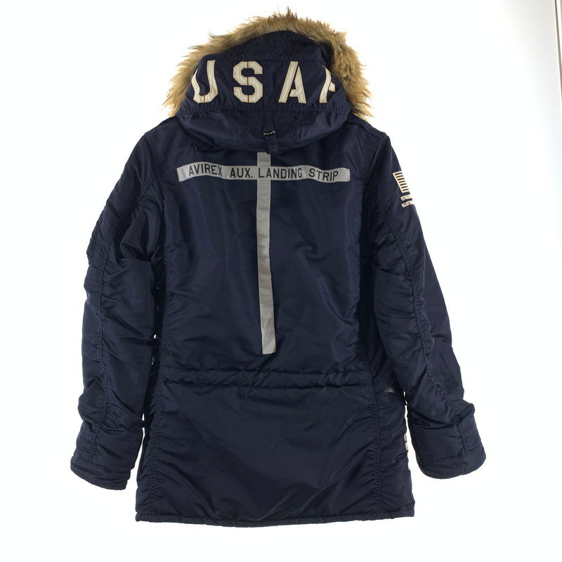 【中古品】【メンズ】 AVIREX アヴィレックス N-3B AIR NATIONL GUARD FLIGHT JACKET ナショナル ガード フライトジャケット 145-260928-ny-04-fuzh サイズ：L カラー：ネイビー 万代Net店