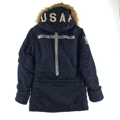 【中古品】【メンズ】 AVIREX アヴィレックス N-3B AIR NATIONL GUARD FLIGHT JACKET ナショナル ガード フライトジャケット 145-260928-ny-04-fuzh サイズ：L カラー：ネイビー 万代Net店