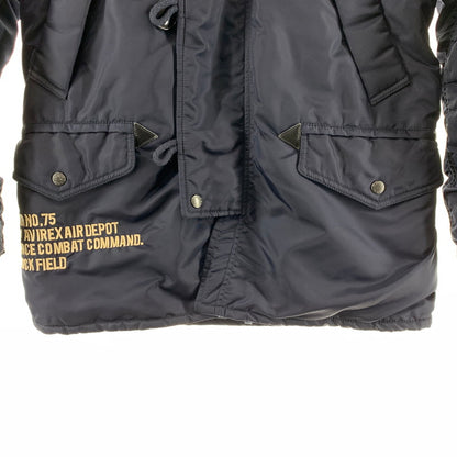 【中古品】【メンズ】 AVIREX アヴィレックス N-3B AIR NATIONL GUARD FLIGHT JACKET ナショナル ガード フライトジャケット 145-260928-ny-04-fuzh サイズ：L カラー：ネイビー 万代Net店