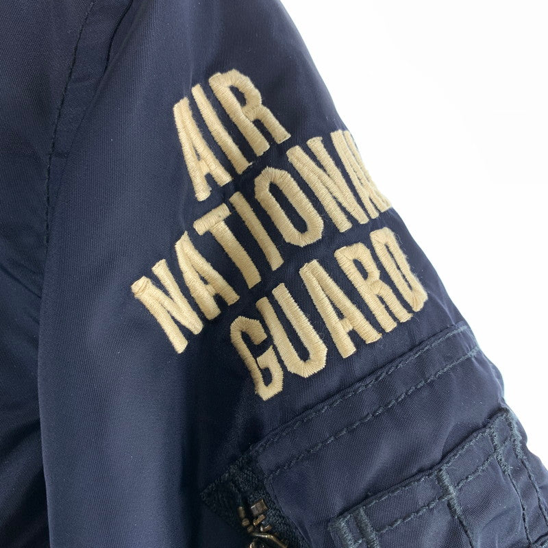 【中古品】【メンズ】 AVIREX アヴィレックス N-3B AIR NATIONL GUARD FLIGHT JACKET ナショナル ガード フライトジャケット 145-260928-ny-04-fuzh サイズ：L カラー：ネイビー 万代Net店