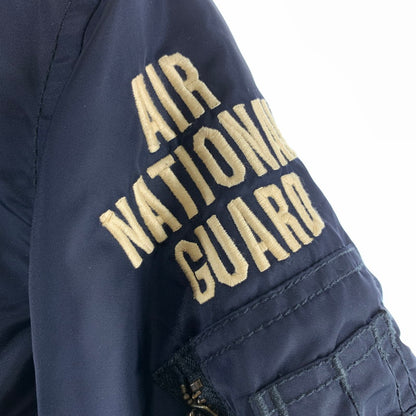 【中古品】【メンズ】 AVIREX アヴィレックス N-3B AIR NATIONL GUARD FLIGHT JACKET ナショナル ガード フライトジャケット 145-260928-ny-04-fuzh サイズ：L カラー：ネイビー 万代Net店
