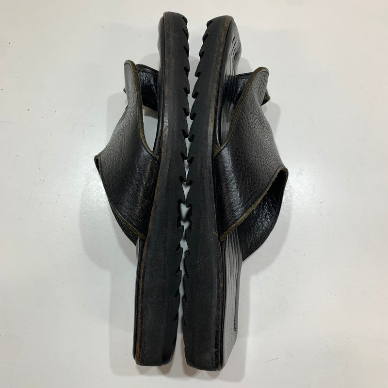 【中古品】【メンズ】 RIPVANWINKLE リップヴァンウィンクル サンダル 靴 BLACK 本体のみ ※型崩れ・使用感あり 164-261028-io-06-fuzh サイズ：F カラー：ブラック 万代Net店