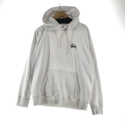 【中古品】【メンズ】 STUSSY ステューシー BASIC HOODIE フーディー パーカー カラーWHITE SIZE:M 142-260930-ky-02-fuzh 万代Net店