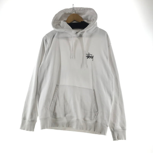 【中古品】【メンズ】 STUSSY ステューシー BASIC HOODIE フーディー パーカー カラーWHITE SIZE:M 142-260930-ky-02-fuzh 万代Net店