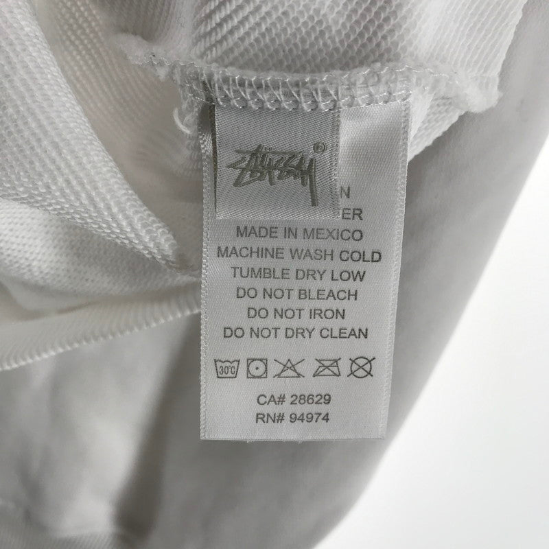 【中古品】【メンズ】 STUSSY ステューシー BASIC HOODIE フーディー パーカー カラーWHITE SIZE:M 142-260930-ky-02-fuzh 万代Net店