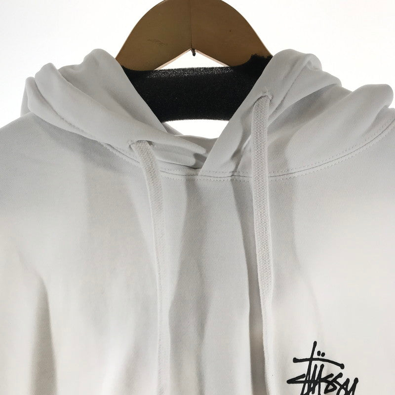 【中古品】【メンズ】 STUSSY ステューシー BASIC HOODIE フーディー パーカー カラーWHITE SIZE:M 142-260930-ky-02-fuzh 万代Net店