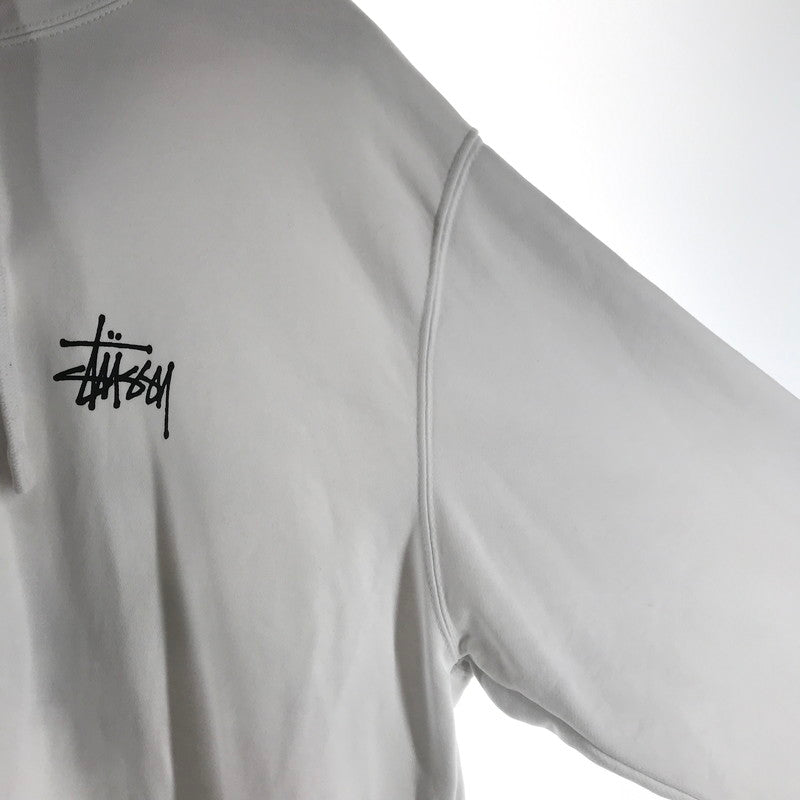 【中古品】【メンズ】 STUSSY ステューシー BASIC HOODIE フーディー パーカー カラーWHITE SIZE:M 142-260930-ky-02-fuzh 万代Net店