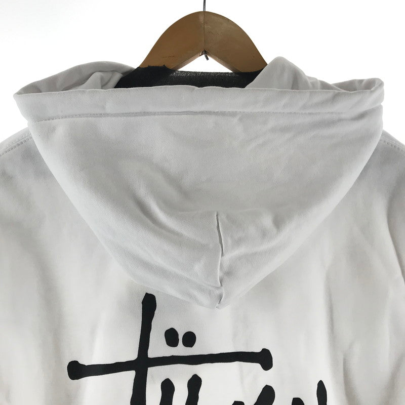 【中古品】【メンズ】 STUSSY ステューシー BASIC HOODIE フーディー パーカー カラーWHITE SIZE:M 142-260930-ky-02-fuzh 万代Net店