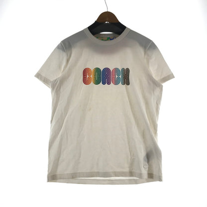 【中古品】【メンズ】 COACH コーチ C9791-WHT RAINBOW SIGNATURE T-SHIRT Tシャツ カラーWHITE SIZE:M ※シミ.汚れ有 170-260930-ky-01-fuzh 万代Net店