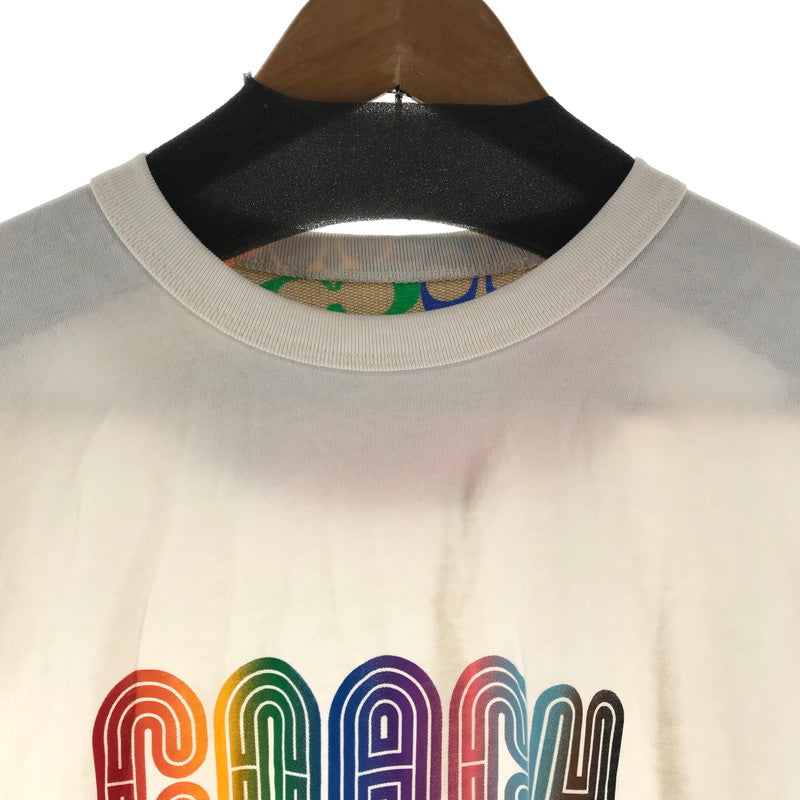 【中古品】【メンズ】 COACH コーチ C9791-WHT RAINBOW SIGNATURE T-SHIRT Tシャツ カラーWHITE SIZE:M ※シミ.汚れ有 170-260930-ky-01-fuzh 万代Net店