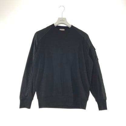 【中古品】【メンズ】 MONCLER モンクレール K20918G00049 89A8F CREW NECK SWEAT SHIRT クルーネック スェットシャツ カラーBLACK SIZE:S 専用ハンガー付属 141-260930-ky-10-fuzh 万代Net店