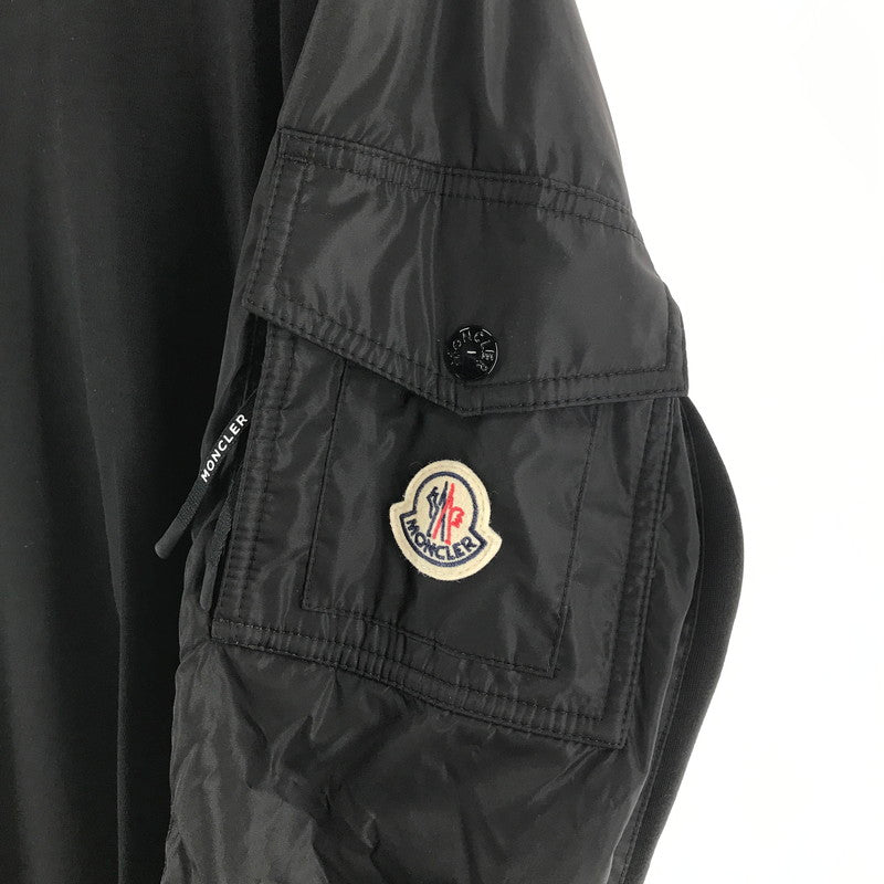 【中古品】【メンズ】 MONCLER モンクレール K20918G00049 89A8F CREW NECK SWEAT SHIRT クルーネック スェットシャツ カラーBLACK SIZE:S 専用ハンガー付属 141-260930-ky-10-fuzh 万代Net店