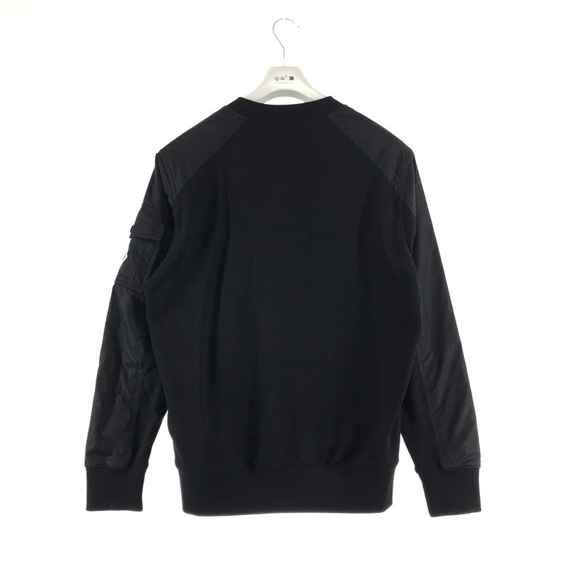 【中古品】【メンズ】 MONCLER モンクレール K20918G00049 89A8F CREW NECK SWEAT SHIRT クルーネック スェットシャツ カラーBLACK SIZE:S 専用ハンガー付属 141-260930-ky-10-fuzh 万代Net店