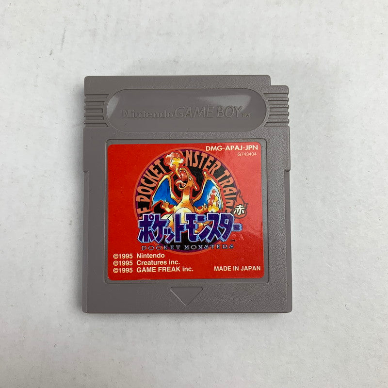 【中古品】 Nintendo GAME BOY GB ニンテンドー ゲームボーイ ジービー ソフト ポケットモンスター 赤 023-260928-mh-02-fuz 万代Net店