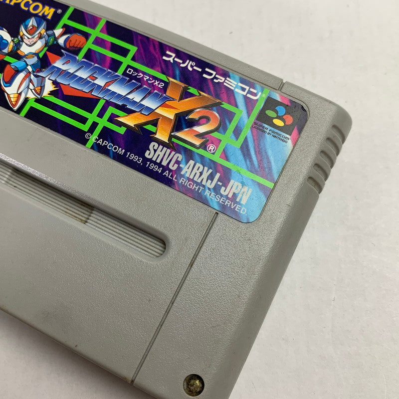 【中古美品】 Nintendo SUPER FAMICOM SFC ニンテンドー スーパーファミコン ソフト ロックマンX2 023-260928-mh-11-fuzh 万代Net店