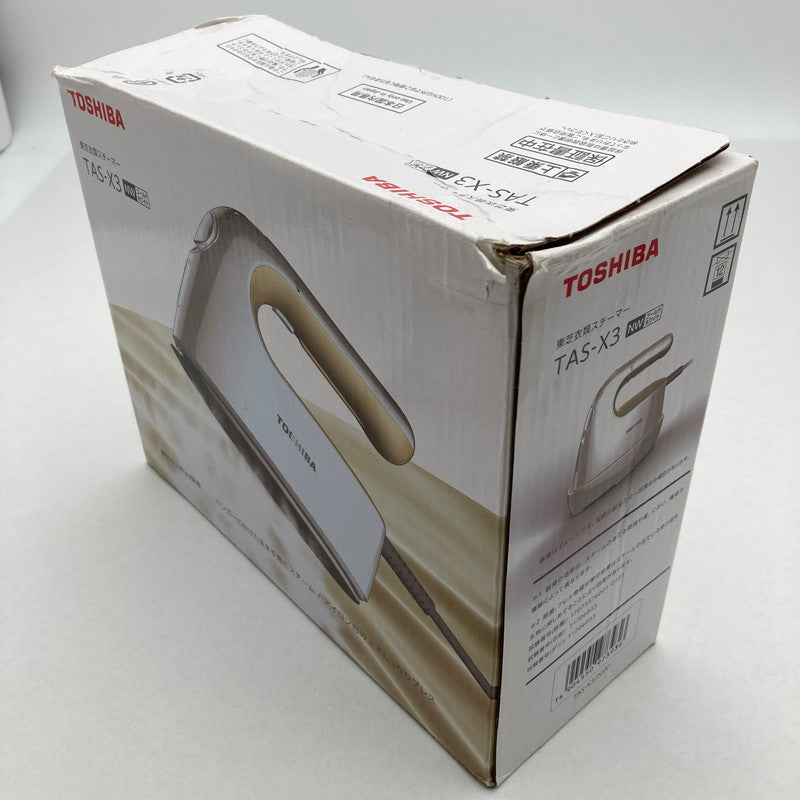 【中古品】 TOSHIBA 東芝 TAS-X3 衣類スチーマー　ハンディアイロン 100-260930-MO-07-fuz 万代Net店