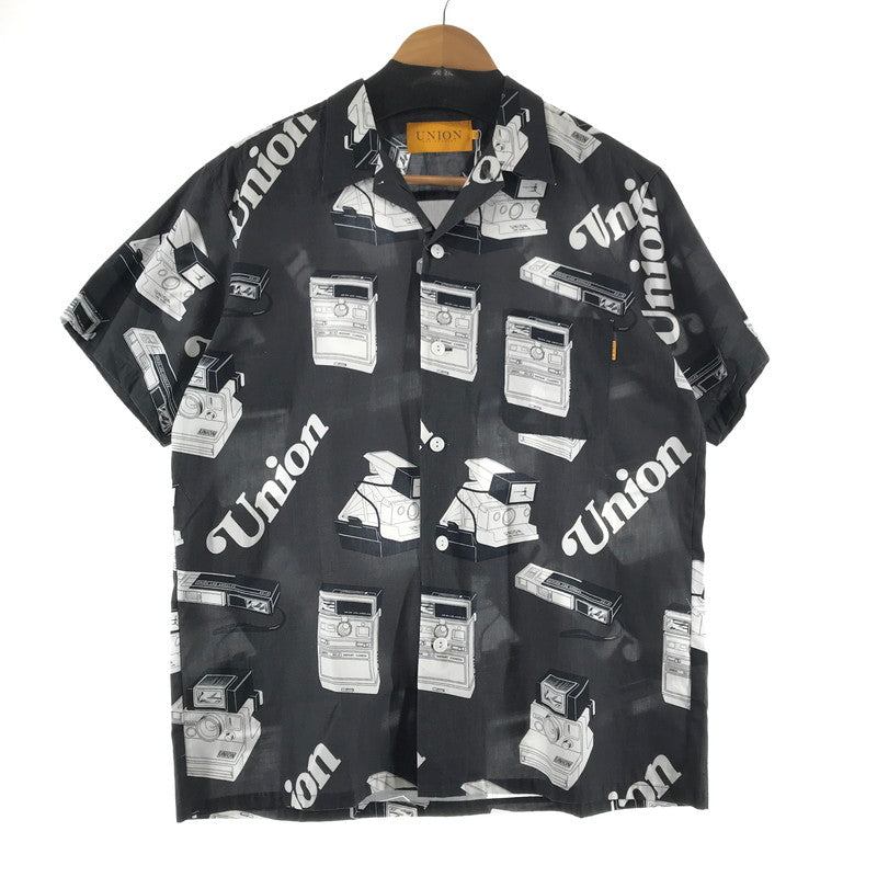 【中古品】【メンズ】 UNION ユニオン SNAPSHOT WOVEN SHIRT 半袖シャツ カラーBLACK SIZE:3 142-260930-ky-06-fuzh 万代Net店