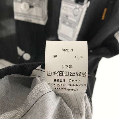 【中古品】【メンズ】 UNION ユニオン SNAPSHOT WOVEN SHIRT 半袖シャツ カラーBLACK SIZE:3 142-260930-ky-06-fuzh 万代Net店