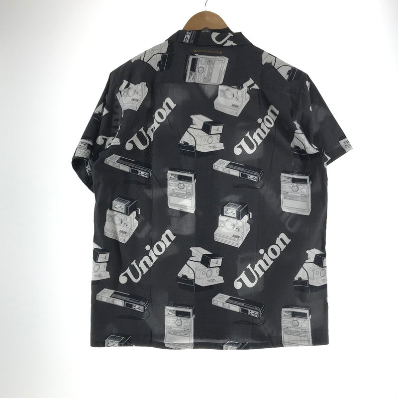 【中古品】【メンズ】 UNION ユニオン SNAPSHOT WOVEN SHIRT 半袖シャツ カラーBLACK SIZE:3 142-260930-ky-06-fuzh 万代Net店