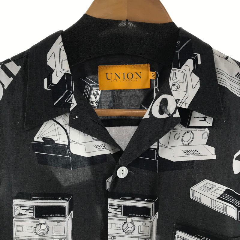【中古品】【メンズ】 UNION ユニオン SNAPSHOT WOVEN SHIRT 半袖シャツ カラーBLACK SIZE:3 142-260930-ky-06-fuzh 万代Net店