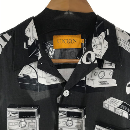 【中古品】【メンズ】 UNION ユニオン SNAPSHOT WOVEN SHIRT 半袖シャツ カラーBLACK SIZE:3 142-260930-ky-06-fuzh 万代Net店