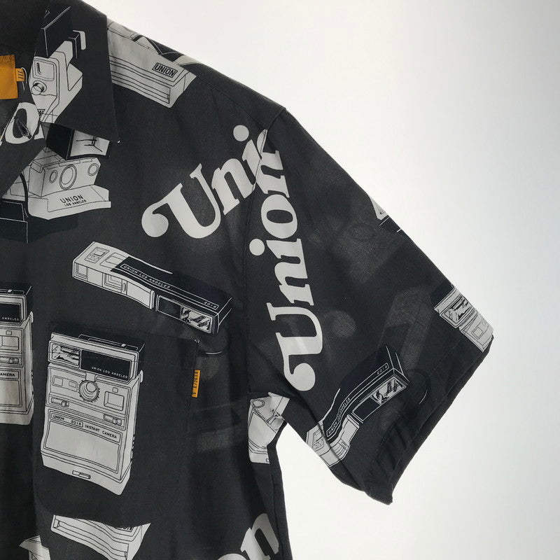 【中古品】【メンズ】 UNION ユニオン SNAPSHOT WOVEN SHIRT 半袖シャツ カラーBLACK SIZE:3 142-260930-ky-06-fuzh 万代Net店