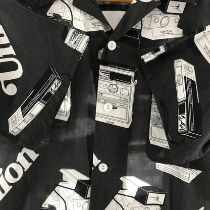 【中古品】【メンズ】 UNION ユニオン SNAPSHOT WOVEN SHIRT 半袖シャツ カラーBLACK SIZE:3 142-260930-ky-06-fuzh 万代Net店