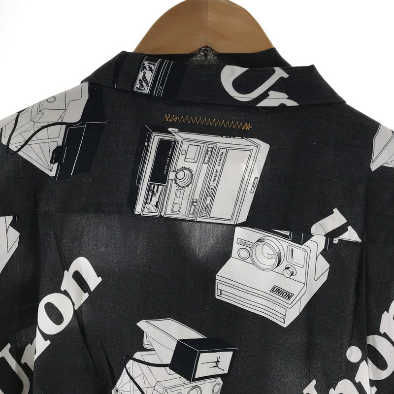 【中古品】【メンズ】 UNION ユニオン SNAPSHOT WOVEN SHIRT 半袖シャツ カラーBLACK SIZE:3 142-260930-ky-06-fuzh 万代Net店