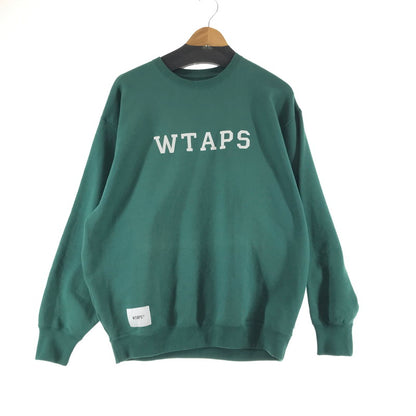 【中古品】【メンズ】 WTAPS ダブルタップス 241ATDT-CSM03 ACADEMY SWEATER COTTON. COLLEGE スェット カラーGREEN SIZE:03 142-260930-ky-08-fuzh 万代Net店