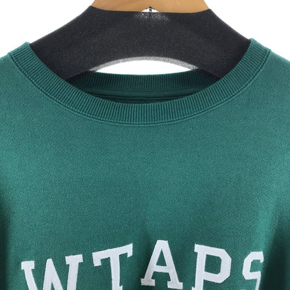 【中古品】【メンズ】 WTAPS ダブルタップス 241ATDT-CSM03 ACADEMY SWEATER COTTON. COLLEGE スェット カラーGREEN SIZE:03 142-260930-ky-08-fuzh 万代Net店