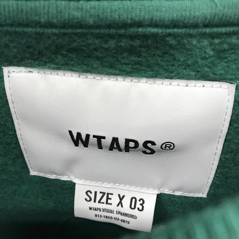 【中古品】【メンズ】 WTAPS ダブルタップス 241ATDT-CSM03 ACADEMY SWEATER COTTON. COLLEGE スェット カラーGREEN SIZE:03 142-260930-ky-08-fuzh 万代Net店