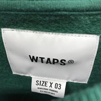 【中古品】【メンズ】 WTAPS ダブルタップス 241ATDT-CSM03 ACADEMY SWEATER COTTON. COLLEGE スェット カラーGREEN SIZE:03 142-260930-ky-08-fuzh 万代Net店