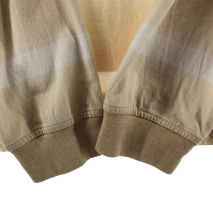 【中古品】【メンズ】 SUPREME シュプリーム FADE STRIPE L S TOPS ロンT カラーBEIGE WHITE SIZE:S　※シミあり 149-260930-ky-05-fuzh 万代Net店