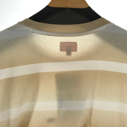 【中古品】【メンズ】 SUPREME シュプリーム FADE STRIPE L S TOPS ロンT カラーBEIGE WHITE SIZE:S　※シミあり 149-260930-ky-05-fuzh 万代Net店