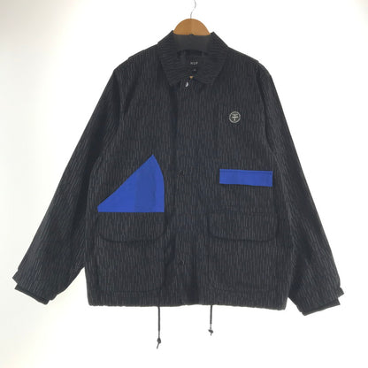【中古品】【メンズ】 HUF ハフ JK00430 ALLTIMERS WORK JACKET ワークジャケット カラーBLACK.BLUE SIZE:L 142-260930-ky-07-fuzh 万代Net店
