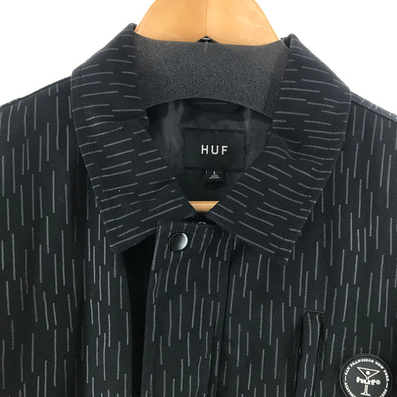 【中古品】【メンズ】 HUF ハフ JK00430 ALLTIMERS WORK JACKET ワークジャケット カラーBLACK.BLUE SIZE:L 142-260930-ky-07-fuzh 万代Net店